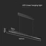 36W(2880Lm) LED linjär armatur, V-TAC SAMSUNG, IP20, svart, 3IN1, LIFUD strömförsörjning
