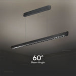36W(2880Lm) LED linjär armatur, V-TAC SAMSUNG, IP20, svart, 3IN1, LIFUD strömförsörjning
