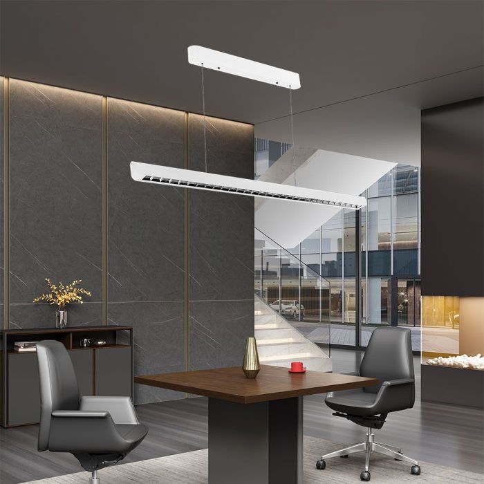 36W(2880Lm) LED linjär armatur, V-TAC SAMSUNG, IP20, vit, 3IN1, LIFUD strömförsörjning