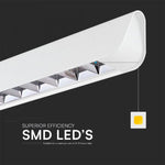 36W(2880Lm) LED linjär armatur, V-TAC SAMSUNG, IP20, vit, 3IN1, LIFUD strömförsörjning