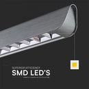 36W(2880Lm) LED lineaarne valgusti, V-TAC SAMSUNG, IP20, hall, 3IN1, LIFUD toiteallikas