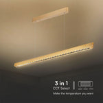 36W(2880Lm) LED lineaarne valgusti, V-TAC SAMSUNG, IP20, kuldne, 3IN1, LIFUD toiteallikas