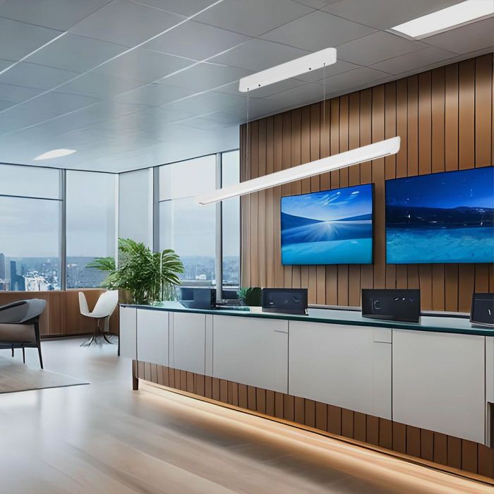 Линейный светодиодный светильник 36W(2880Lm), V-TAC SAMSUNG, IP20, белый, 3IN1, блок питания LIFUD