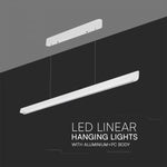 36W(2880Lm) LED lineaarne valgusti, V-TAC SAMSUNG, IP20, valge, 3IN1, LIFUD toiteallikas