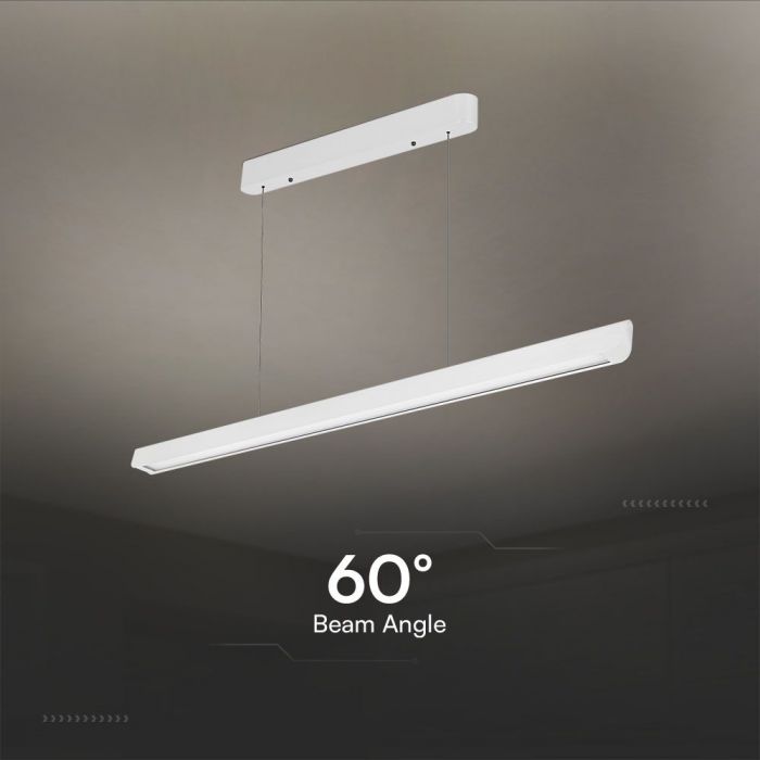 36W(2880Lm) LED lineaarne valgusti, V-TAC SAMSUNG, IP20, valge, 3IN1, LIFUD toiteallikas