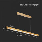36W(2880Lm) LED linjär armatur, V-TAC SAMSUNG, IP20, guld, 3IN1, LIFUD strömförsörjning