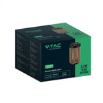 2,4W LED solcellslampa för trädgård, V-TAC, IP65, 3,7V 2600mAh (Li(NiCoMn)O2), varmvitt ljus 3000K