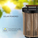 2.4W LED solārais dārza gaismeklis, V-TAC, IP65,  3.7V 2600mAh (Li(NiCoMn)O2), silti balta gaisma 3000K