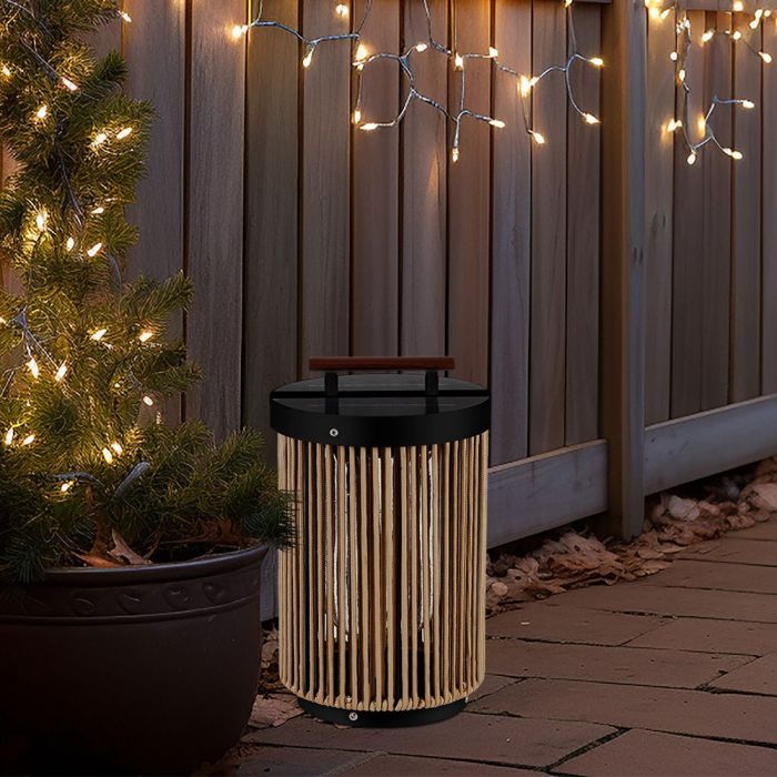 2.4W LED solārais dārza gaismeklis, V-TAC, IP65,  3.7V 2600mAh (Li(NiCoMn)O2), silti balta gaisma 3000K