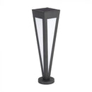 2W LED uz virsmas montējams solārais dārza gaismeklis ar tālvadības pulti, 63.5cm, V-TAC, IP65, melns, silti balta gaisma 3000K