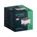 3W LED päikesevalgusti kaugjuhtimispuldiga, 205x205x190mm, V-TAC, IP65, must/valge, soe valge valgus 3000K