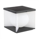 8W LED Surface Mounted Solar Garden Light with Remote Control, 30.5cm, V-TAC, IP65, Black, Warm White 3000K