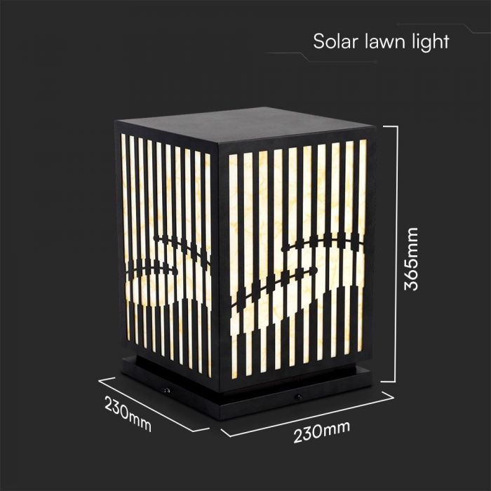 5W LED utanpåliggande trädgårdslampa, 36,5 cm, V-TAC, IP65, svart, kompatibel med E27-lampa (ingår ej)