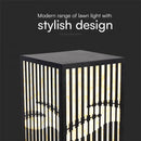 5W LED utanpåliggande trädgårdslampa, 36,5 cm, V-TAC, IP65, svart, kompatibel med E27-lampa (ingår ej)