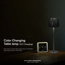 2.7W(110Lm) LED galda lampa ar skārienvadību, V-TAC, IP20, melna, dimmējama, 3IN1