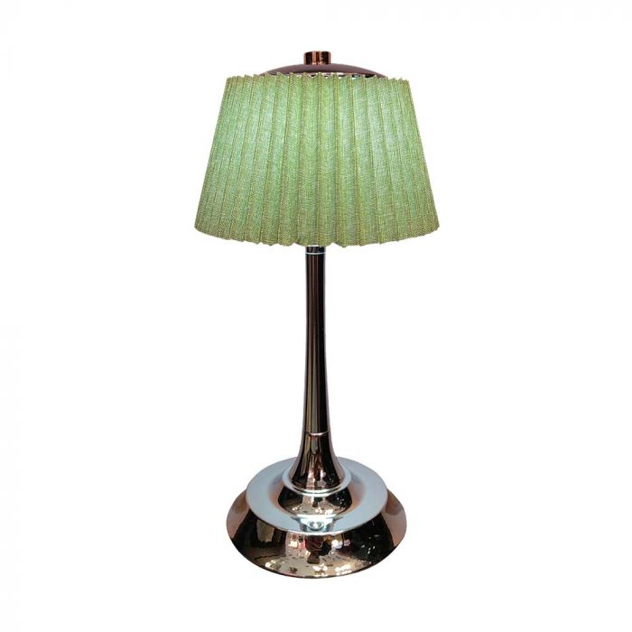 1.5W(40Lm) LED table lamp with touch control, V-TAC, IP20, green/chrome, dimmable, 3IN1