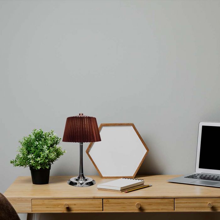 .5W(40Lm) LED table lamp with touch control, V-TAC, IP20, brown/chrome, dimmable, 3IN1