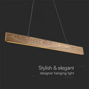 Линейный светодиодный светильник 24W(1250Lm), V-TAC, IP20, 900x1200 мм, теплый белый свет 3000K