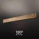 Линейный светодиодный светильник 24W(1250Lm), V-TAC, IP20, 900x1200 мм, теплый белый свет 3000K