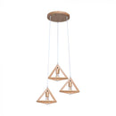 MAX 3x40W Geometrisk glödlampa, 260x260x1200mm, trä, 3xE27, V-TAC