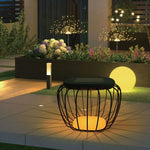 120Lm LED solārā galda lampa, V-TAC, IP44, melna, 3000K+6000K