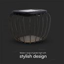 120Lm LED solar table lamp, V-TAC, IP44, grey, 3000K+6000K