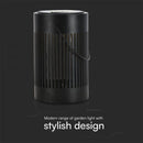 0.5W(21Lm) LED solārā galda lampa, V-TAC, IP20, melna, silti balta gaisma 3000K