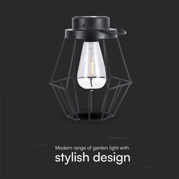 LED solar luminaire, 8LM, IP65, warm white light 2700K