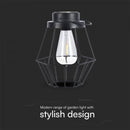 LED solar luminaire, 8LM, IP65, warm white light 2700K