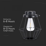 LED solārais gaismeklis, 8LM, IP65, silti balta gaisma 2700K