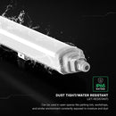 48W(5760Lm) LED hermētiskais lineārais gaismeklis, V-TAC VT-12049, CREE SMD, 120Lm/W, IP65, IK05, balts, 1500x68x59mm, savienojams līdz 8 gab., 120°, 6 gadu garantija, neitrāli balta gaisma 4000K