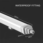 18W(2160Lm) 120LM/W 60cm LED linear luminaire, G-Series, V-TAC, IP65, cool white 6500K