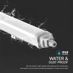 18W(2160Lm) 120LM/W 60cm LED linear luminaire, G-Series, V-TAC, IP65, cool white 6500K