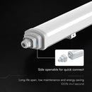 18W(2160Lm) LED hermētiskais lineārais gaismeklis, V-TAC VT-12017, CREE SMD, 120Lm/W, IP65, balts, 600x68x59mm, savienojams, 120°, 6 gadu garantija, neitrāli balta gaisma 4000K