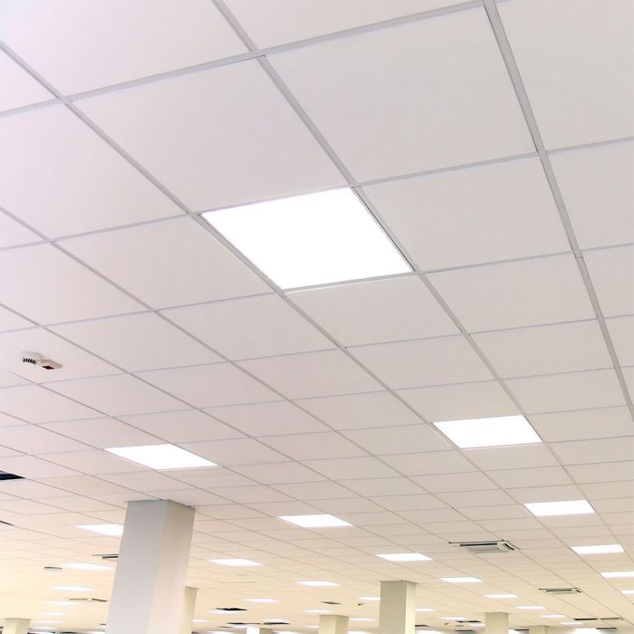 25W (4500Lm) LED-paneel 600x600mm, V-TAC, IP20, neutraalne valge valgus 4000K, tarnitakse koos toiteplokiga.