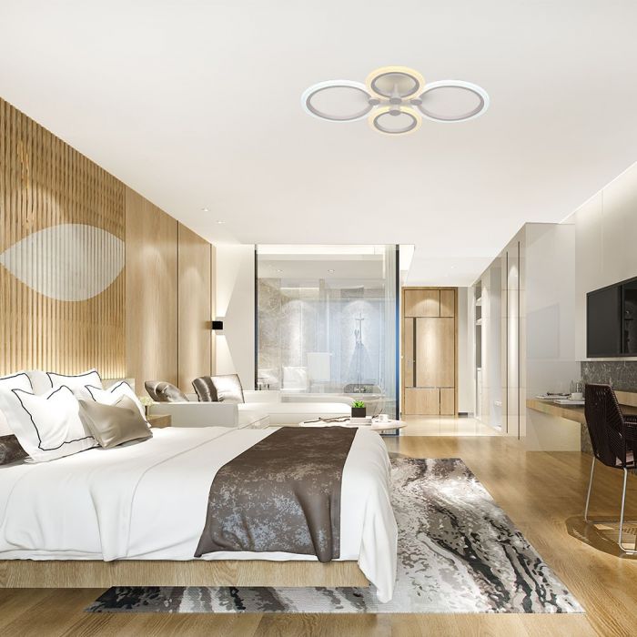 Piegāde 10dienas45W(3900Lm) LED dizaina gaismeklis, V-TAC, IP20, balta,  600x400x100mm, dimmējama, 3IN1