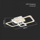 Светодиодный дизайнерский светильник 70W(6000Lm), V-TAC, IP20, белый, 585x390x120mm, с пультом ДУ, 3IN1