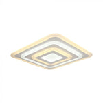 77W(6700Lm) LED-designarmatur med fjärrkontroll, V-TAC, IP20, vit, 495x495x55mm, dimbar, 3IN1