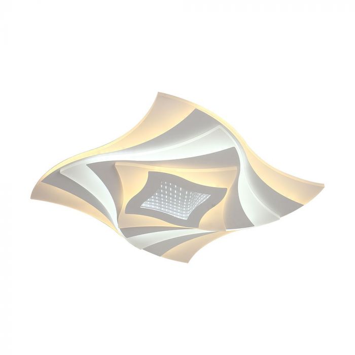 75W(6500Lm) LED-designarmatur med fjärrkontroll, V-TAC, IP20, vit, 495x495x55mm, dimbar, 3IN1
