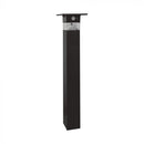 3W(250Lm) LED vertikal solcellsarmatur för trädgård med PIR-sensor, V-TAC, IP54, svart, varmvitt ljus 3000K