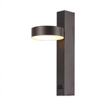 8W(900Lm) LED sienas gaismeklis, V-TAC, IP20, melns, silti balta gaisma 3000K