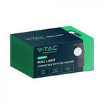 Max 5W G9 LED iekštelpu sienas gaismeklis, V-TAC, IP20, melns, tērauds+stikls