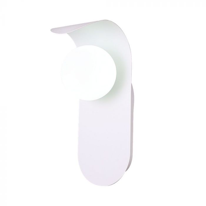 Max 5W G9 LED front and wall luminaire, V-TAC, IP20, white, steel+glass