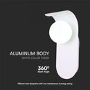 Max 5W G9 LED передний и настенный светильник, V-TAC, IP20, белый, сталь+стекло