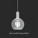 Потолочная светодиодная люстра 5W(450Lm), V-TAC, IP20, стекло, теплый белый свет 3000K