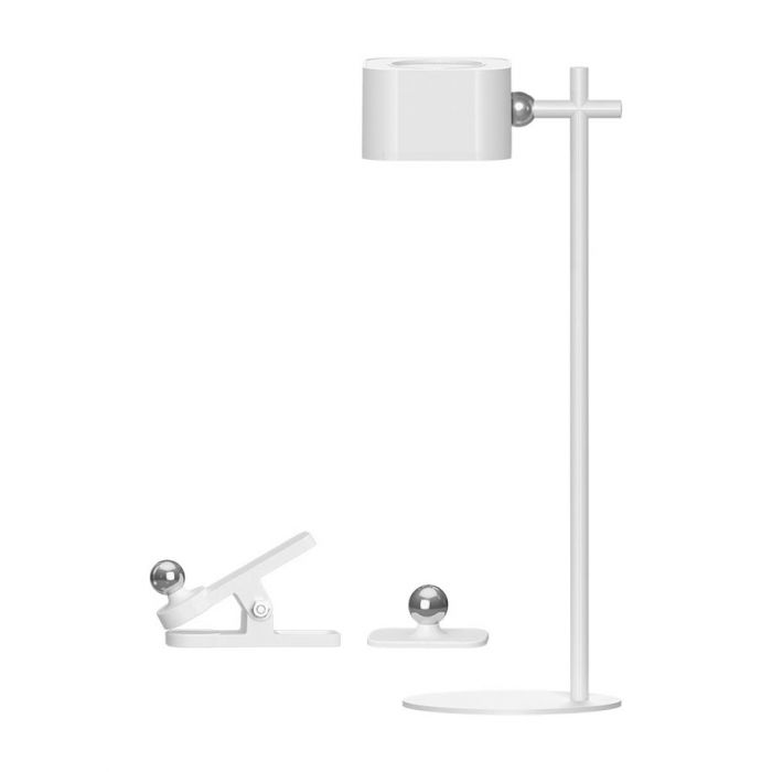 3W(300Lm) 5V LED galda lampa ar USB C tipa lādētāju, V-TAC, IP20, balta, dimmējama, 3IN1