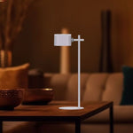 3W(300Lm) 5V LED galda lampa ar USB C tipa lādētāju, V-TAC, IP20, balta, dimmējama, 3IN1