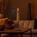 Настольная светодиодная лампа 3 Вт (300 лм) 5 В с зарядным устройством USB Type-C, V-TAC, IP20, черная, с регулировкой яркости, 3IN1