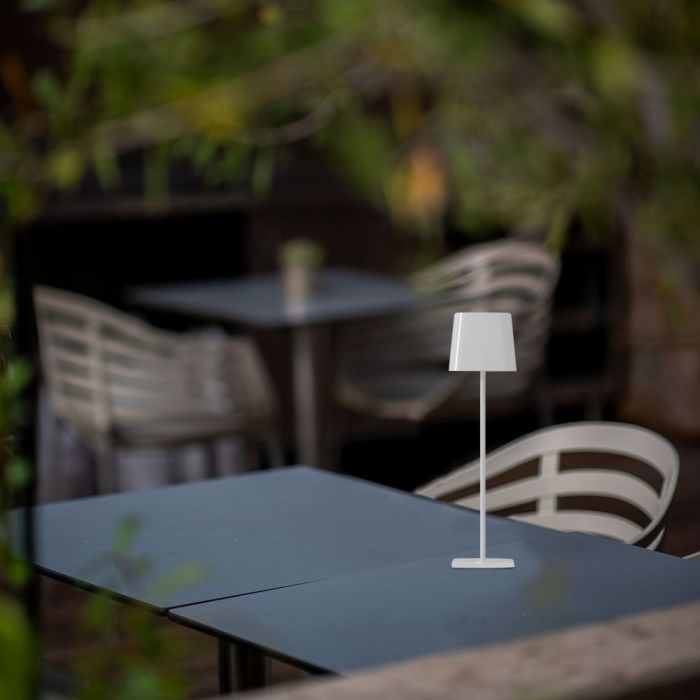 5W(400Lm) 5V LED skrivbordslampa med USB Type-C laddare, V-TAC, IP20, vit, dimbar, 3IN1