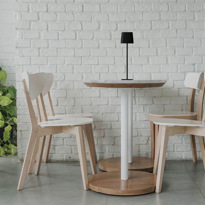 5W(400Lm) 5V LED desk lamp with USB Type-C charger, V-TAC, IP20, black, dimmable, 3IN1